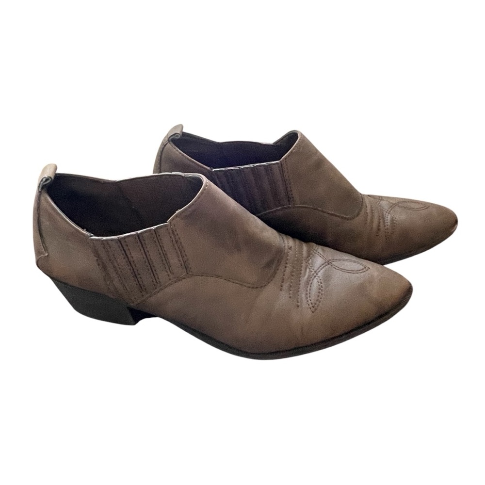 Sam & Libby Taupe / Light Brown Slip-On Bootie - 9 M